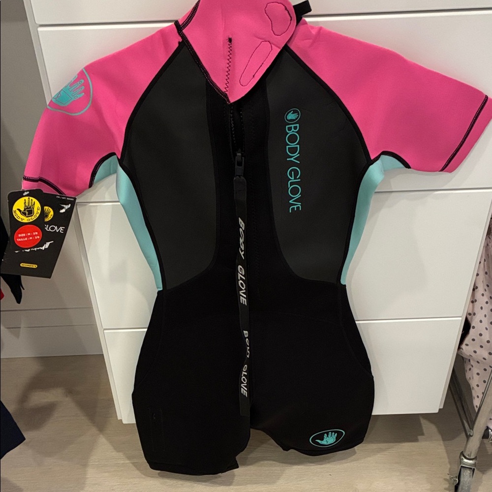 Body Glove Rashguard - Pink, Black, and Aqua